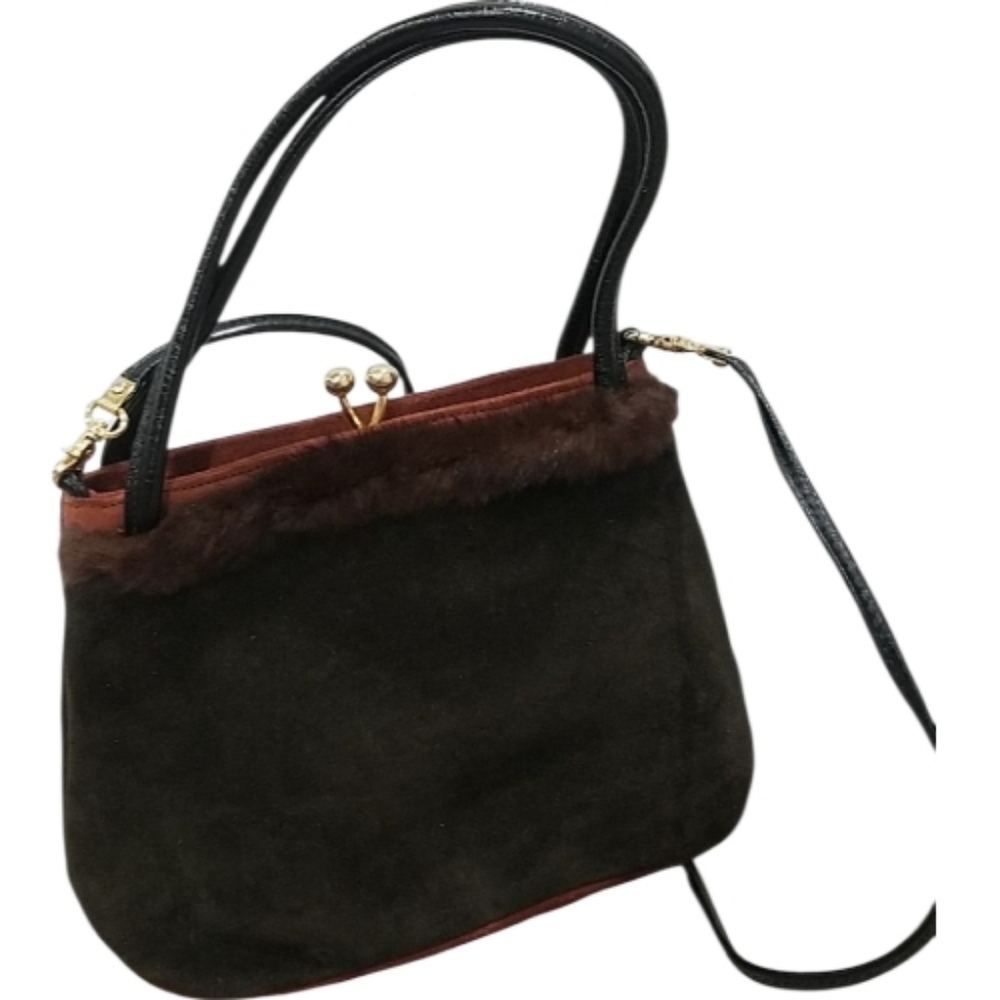 Vintage Lexiapel Brown Crossbody Brown Elegant  Bag